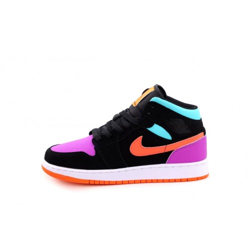 Nike Air Jordan Retro 1 Mid Lase Multi Color жіночі